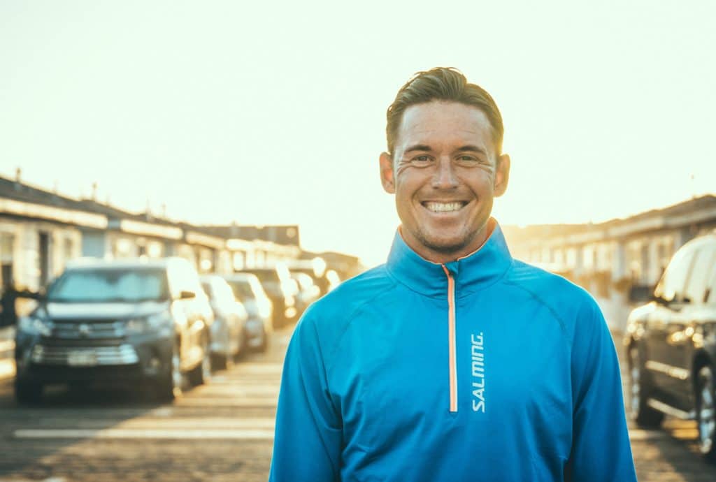 Jonas Colting, VM och EM-medaljör i triathlon cyklar för Loza